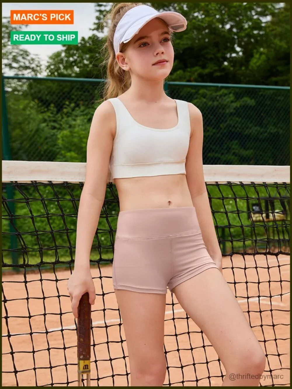 Girls high waist bike shorts athletic yoga activewear